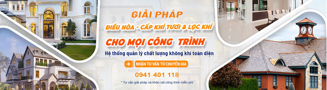 Giải pháp điều hòa, cấp khí tươi và lọc khí