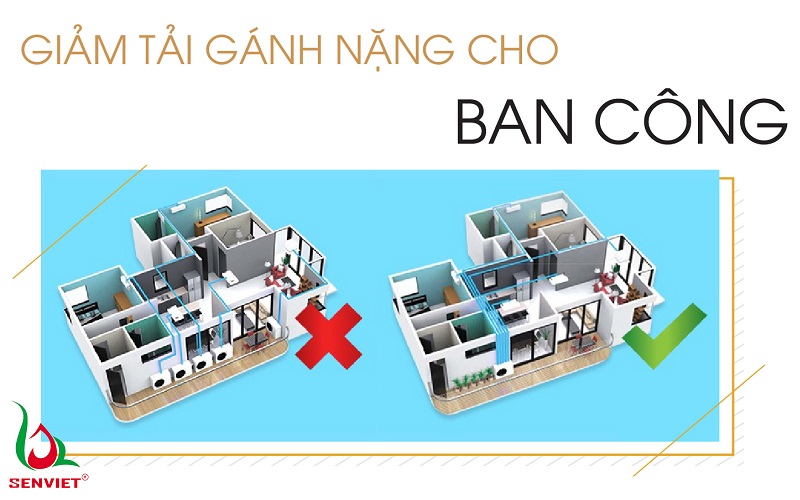 Lắp quá nhiều dàn nóng cho ban công sẽ chiếm hết không gian để làm việc khác