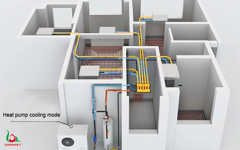 sơ đồ lắp đặt điều hòa multi cho chung cư