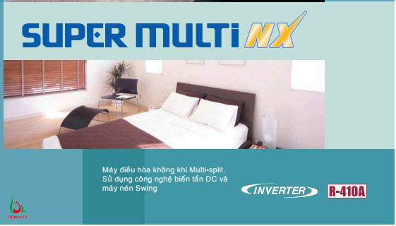 Super Multi NX có khả năng kết nối đa dạng dàn lạnh hơn 